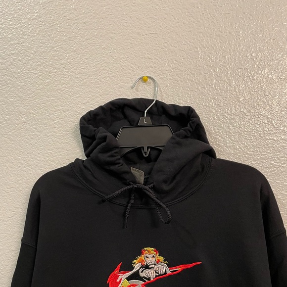 Rengoku black hoodie Demon slayer - Picture 5 of 7